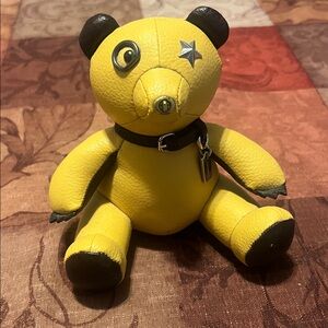Coach Leather bear paperweight